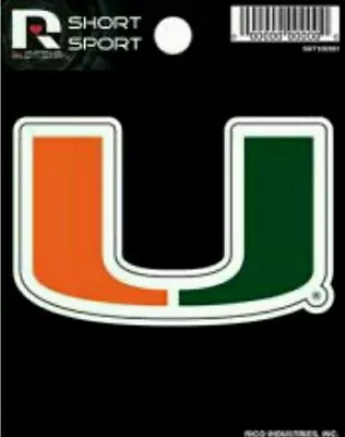 Miami Hurricanes  Die Cut Decal From Rico • $3.99