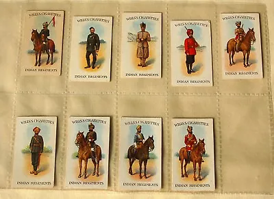 High Value Wills Scissors Cards 1912  Indian Regiments - 9/50 • £8.50