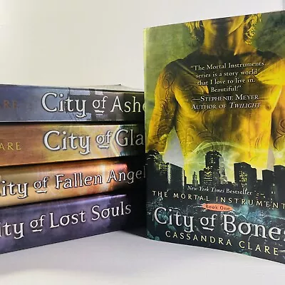 The Mortal Instruments Series Set Of 5 Books By Cassandra Clare PB 1-3 HB 4-5 • $19.20