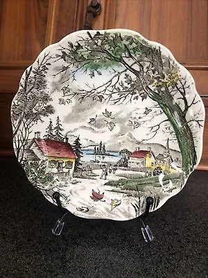 J&G MEAKIN Vintage Ceramic Welcome Home Saucer Plate Reg Sol 391413 England  • $13