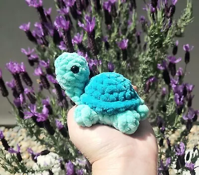 Turtle Plush Handmade Crochet Amigurumi Plushie Stuffed Toy Mini Turtle • $9