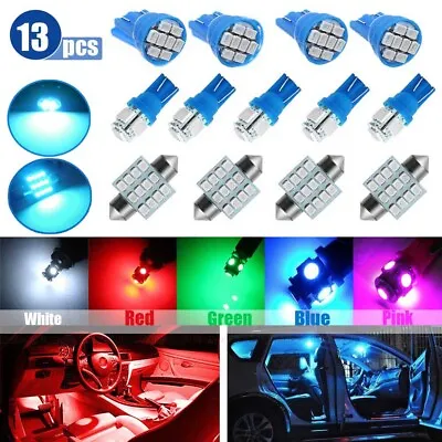 $8.78 • Buy 13x Car LED Lights Interior Package Kit For Dome License Plate Lamp Bulb Lights