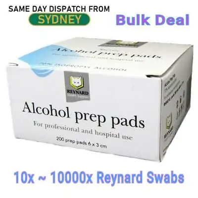 $469.99 • Buy Reynard Alcohol Wipes/Pads/Swabs IPA Sterile 70% Medical Isopropyl Skin Swabs