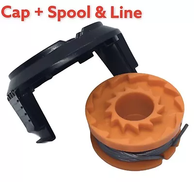 1 X Spool & Line + Cover Cap For QUALCAST CGT36LA1 Trimmer Strimmer FAST POST • £12.75