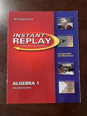 Mcdougal Littell Instant Replay Video Review Games Book Only • $6.54