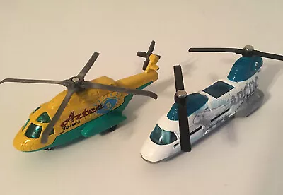 Mattel Matchbox  2003 Mission And 2004 Transport Helicopters • $4