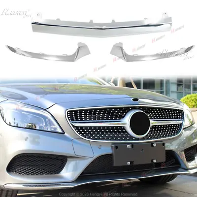 For Mercedes Benz W218 CLS 2015-18 Chrome Front Bumper Lip Moulding Trim Cover • $37.99