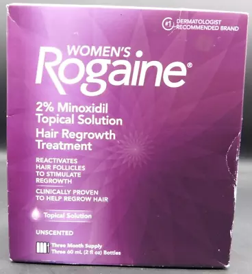 Women's ROGAINE 2% Minoxidil Topical Solution Hair Regrowth Treatment Exp: 04/24 • $39.95