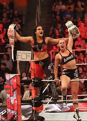 RONDA ROUSEY & SHAYNA BASZLER 8x10 COLOR PHOTO ROH ECW WWE NXT AEW IMPACT 30 • $7.96