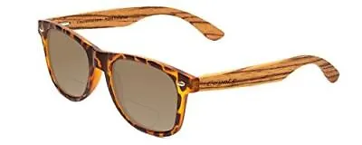 $61.42 • Buy Coyote Woodie Polarized Bi-Focal Sunglasses Black Tortoise 52mm Amber Brown+1.50