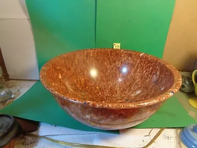 Brown W/Confetti Splatter 11 3/4  Melamine Bowl Brookpark (Used/EUC) • $64.99