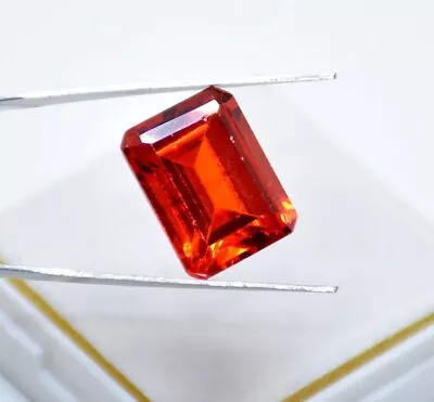 Certified AAA+ 12.10 Ct Emerald Cut  Red Spinel Natural Sapphire Loose Gemstone • $0.99