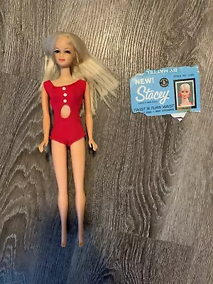 1960s Stacey Vintage Blonde Barbie Doll Twist & Turn Original Outfit & Eyelashes • $160