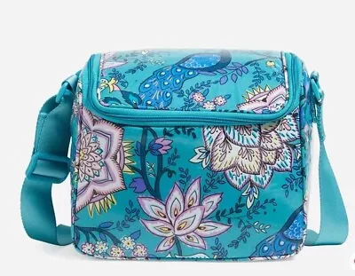 NWT Vera Bradley Stay Cooler Lunch Bag Camera Bag MSRP$49 In Peacock Garden • $32.50