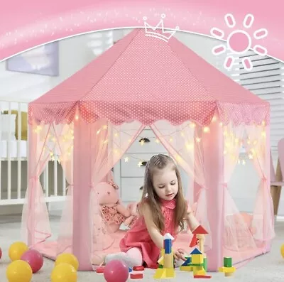 Large Kids Play Tent For Indoor And Outdoor Princess Tent Pink • $40