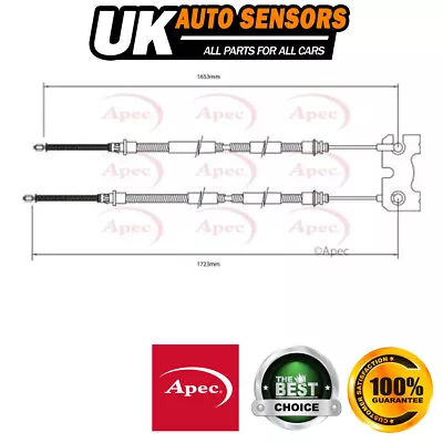 Fits Ford Escort 1.3 1.4 1.6 1.8 D TD Hand Brake Cable Rear Apec 95AB2A603AE • $45.88