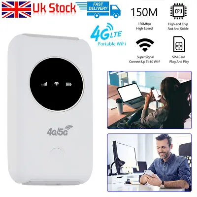 Unlocked 4G LTE Mobile Router Portable Broadband WiFi Wireless MiFi Hotspot 2023 • £21.65