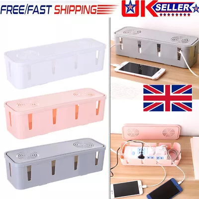 Cable Be Gone Storage Box Wire Cable Management Socket Safety Tidy Organizer~BO • £6.85