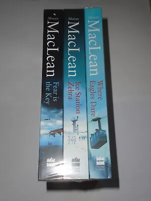 ALISTAIR MACLEAN Where Eagles Dare / Ice Station Zebra / Fear Is ... Books NEW • £15.95