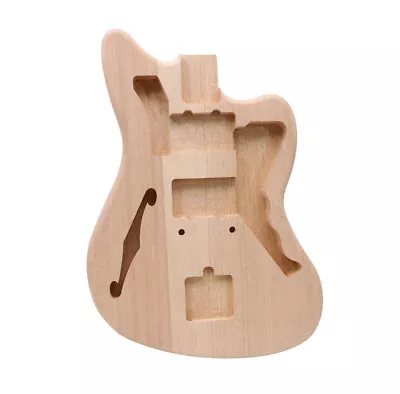 Unfinished Mahogany Electric Guitar Body Jazzmaster Bolt On Heel Pickup DIY  • £77.76