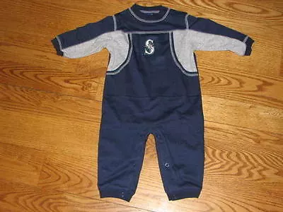 NEW Seattle Mariners MLB Baby Boys Romper Sleeper Size 18M 18 Mo Coverall Girls • $11.99