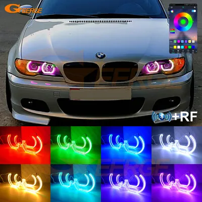 For BMW E46 ANGEL EYES Coupe Convertible LCI Multi Color DTM M4 Style RGB Led • $129.98