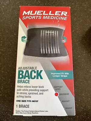 Mueller Sports Medicine Adjustable Back Brace One Size New In Packaging 6711 • $14.99