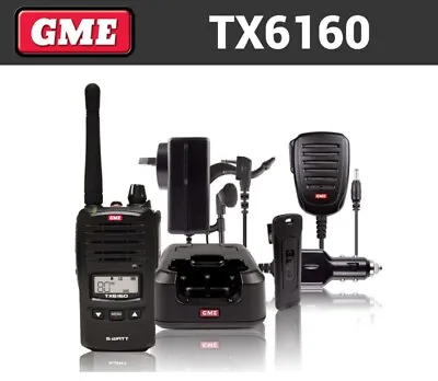 $277.55 • Buy GME Hand Held 5 Watt IP67 UHF CB Radio Part No: TX6160