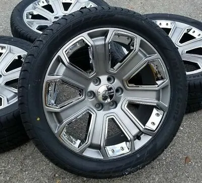 2017 GMC Yukon Denali Sierra 1500 Chevy Silverado Tahoe Wheels Rims Tires CK190 • $2295