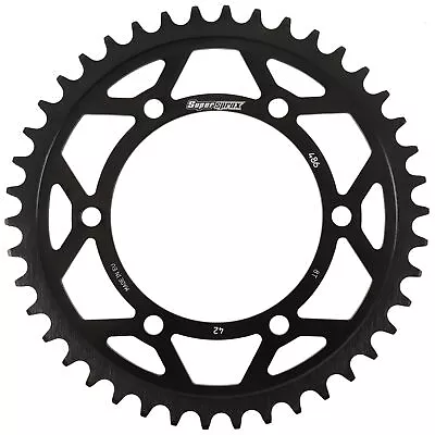 Supersprox Edge Steel Sprocket Black 42T-RFA-486-42-BLK For Suzuki GSX-R600 • $34.97