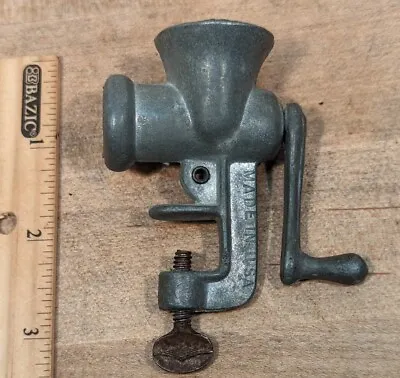 Vintage Miniature Meat Grinder Made In USA Salesman Sample Toy Dolls Kitchen • $28.95