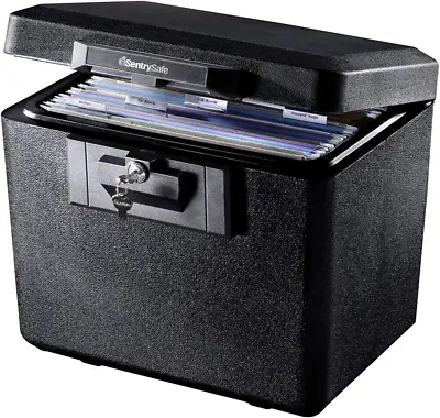 Sentry Fire Chest Fireproof Flat Key Lock Box Hidden Money Cash Document Media • $74.16