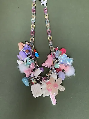 Novelty Stack Charm Necklacecostume Chunky Fun Jewelleryquirky Style • £17.99