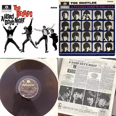 BEATLES A HARD DAY'S NIGHT MONO Vinyl LP RARE Choice Of Cover Rare Signed Album  • £28.99