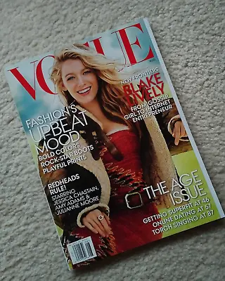 Vogue Magazine Featuring Cover Girl Blake Lively Read Once Stored August 2014 • $13.99