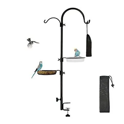 Deck Hook Bird Feeder Pole Porch Multi Hook Bird Feeding Station Kit Multi   • $30.92