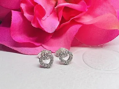 $29 • Buy PANDORA OPEN HEART Stud Earrings #290528CZ Ale 925 RRP$69 Be My Valentine Silver