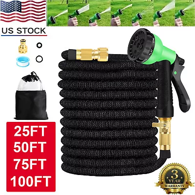 4X Stronger Deluxe Expandable Flexible Garden Hose Water Hose 25 50 75 100FT • $26.99