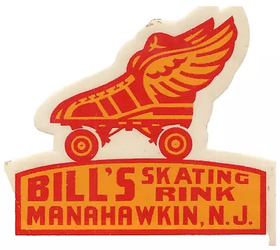 Vintage Bill's Roller Skating Rink Sticker Manahawkin NJ Rs3 • $24.50