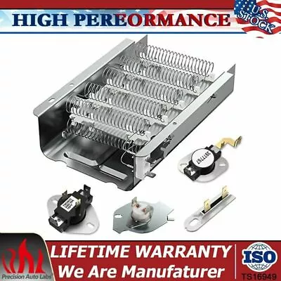 279838 Dryer Heating Element Kit Compatible With Whirlpool Kenmore Roper Maytag • $30.96