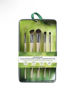 EcoTools Makeup Brushes Set Daily Defined Eyeshadow Brush Beauty Cards & Case • $9.49