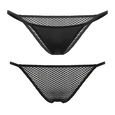 Women See-through Mesh Low Rise Thong Sexy Bikini Panties Micro Briefs Underwear • £7.31