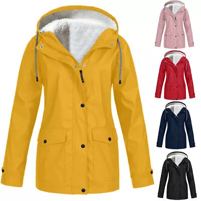 Winter Womens Plus Size Winter Parka Coat With Faux Fur Hood Waterproof Lady • £19.99
