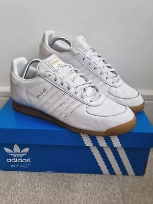 ADIDAS Milano Originals Men’s 9 UK Terrace Trainers White / Gum 2015 • £50