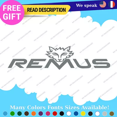 Fits Remus Exhaust Decal Stickers Vinyl Muffler Tip Pipe Tuning Kit Turbo Carbon • $7.70