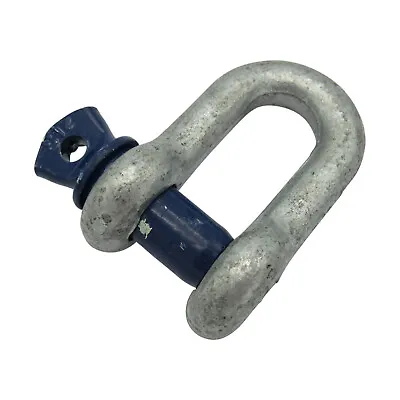 Galvanised Lifting Dee Shackle Screw Pin 4.75 Ton (4.75T D Towing Rigging) • £8.35