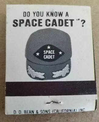 Space Cadet Cap Matchbook Promotion 20 Strike Unstruck Not Used Collectors Item • $2.19