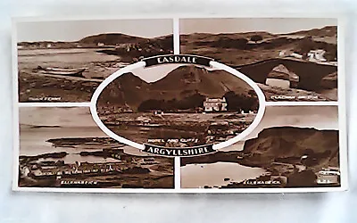 Postcard. EASDALE. Argyllshire. Multiview. R.P. VG. • £2