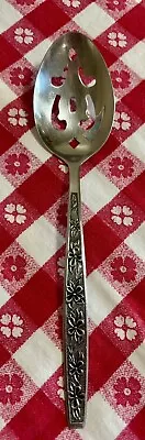 Vtg Rogers Stainless Korea Daisy Pattern One Replacement Slotted Serving Spoon • $5