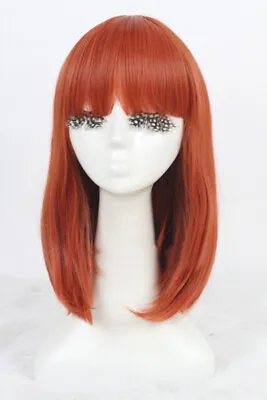 35cm Medium Orange-red Uta No Prince Sama Nanami Haruka Straight Cosplay Wigs • $13.62